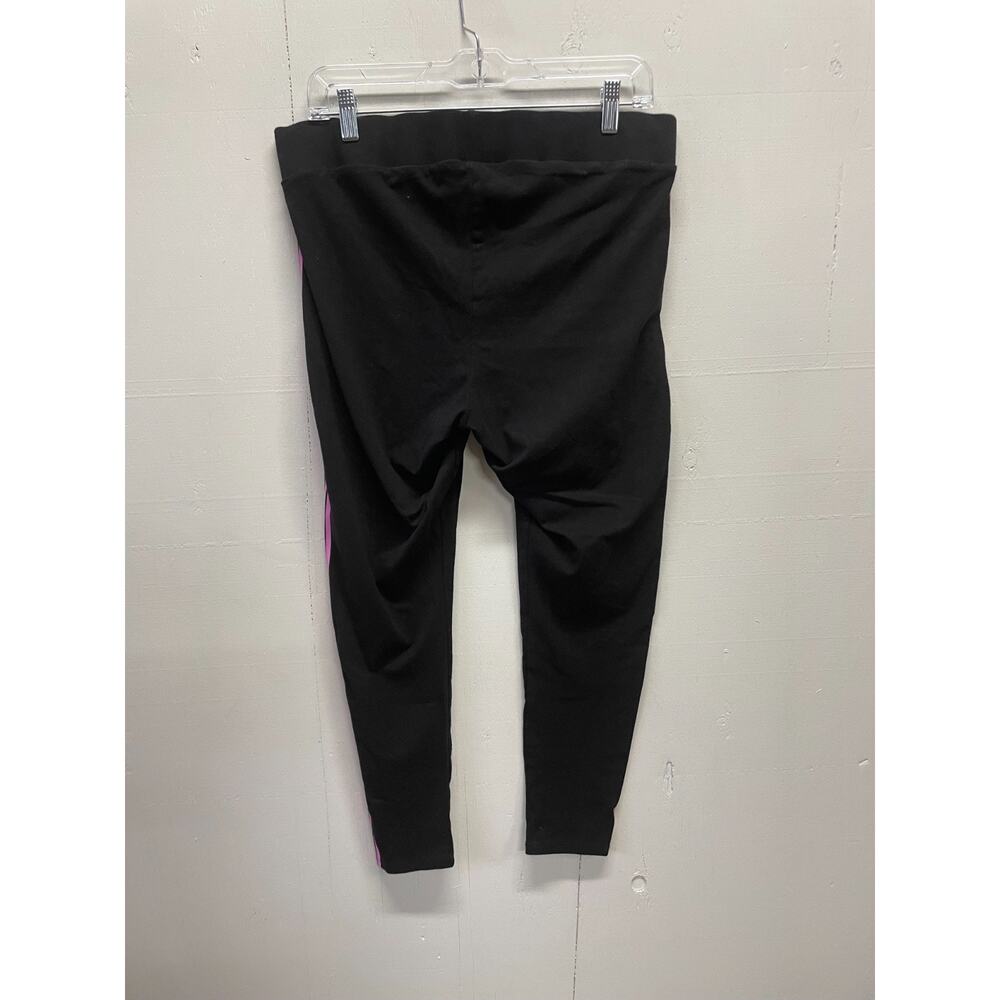 Torrid Women's Plus Size 2 Leggings Black w/ Pink, Blue & Cream Stripes - Picture 4 of 6